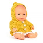 Papusa bebelus educativa Miniland 21 cm fetita caucaziana