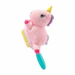 Perie de par pentru copii roz Unicorn Teddy Hair  Martinelia 3013w