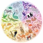 Puzzle rotund Ravensburger Circle of Colors Animals 500 piese