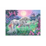 Puzzle fosforescent Ravensburger Unicorns in the Moonlight 100 piese