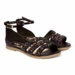 Sandale Fete Bibi Party Negre-Glitter 36 EU