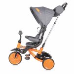 Tricicleta pentru copii Lucky Crew multifunctionala black & orange