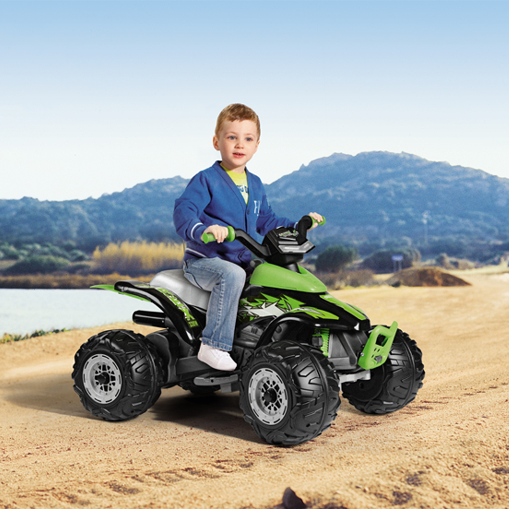 ATV Peg Perego Corral T-Rex 330W 12V Verde Negru