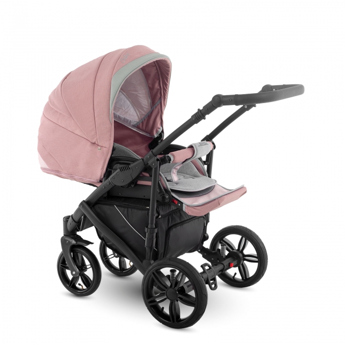 Carucior 3 in 1 Camarelo Baleo pink - 1 | YEO