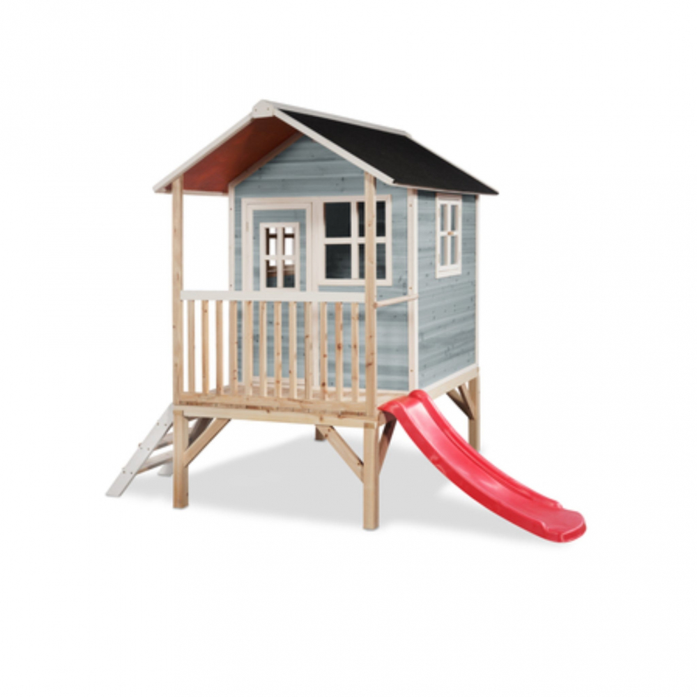 Casuta gradina pentru copii lemn exit loft 300 gri