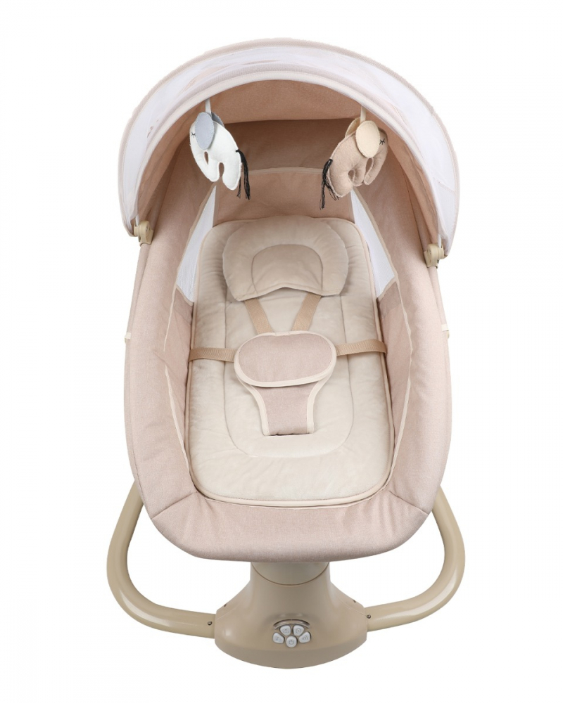 Leagan electric cu telecomanda kikkaboo winks beige melange