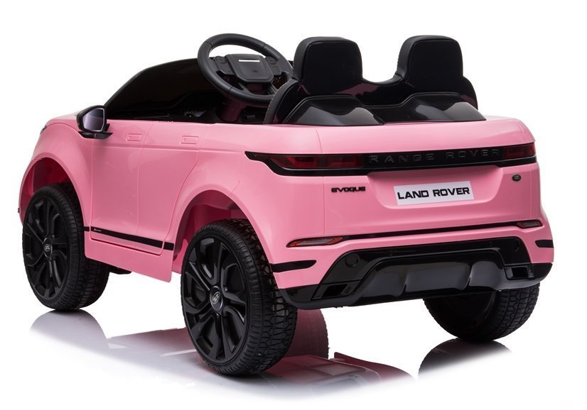 Masinuta electrica 12V cu doua locuri scaun piele si roti EVA Range Rover Pink - 3