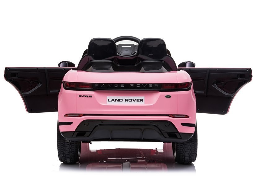 Masinuta electrica 12V cu doua locuri scaun piele si roti EVA Range Rover Pink - 4