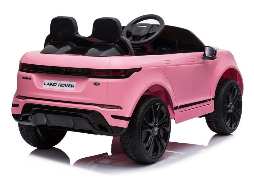 Masinuta electrica 12V cu doua locuri scaun piele si roti EVA Range Rover Pink - 6
