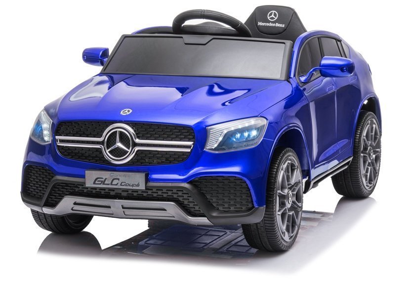Masinuta electrica cu roti din cauciuc Mercedes-Benz GLC Coupe Paint Blue Blue La Plimbare