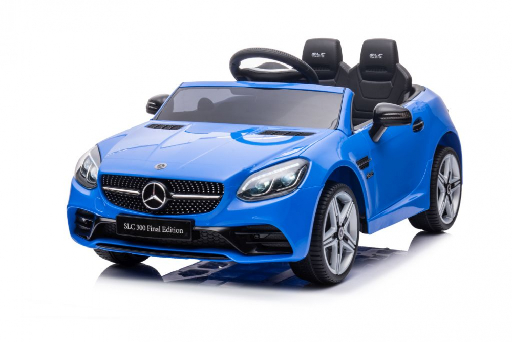 Masinuta electrica cu scaun de piele Mercedes SLC 300 Blue 300