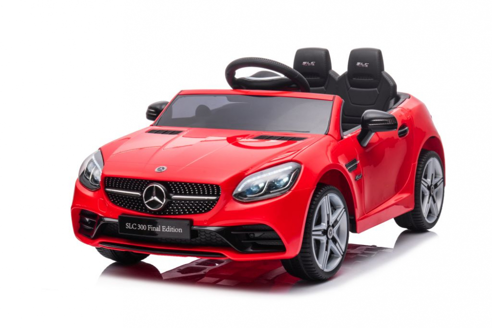Masinuta electrica cu scaun de piele Mercedes SLC 300 Red 300 imagine noua responsabilitatesociala.ro