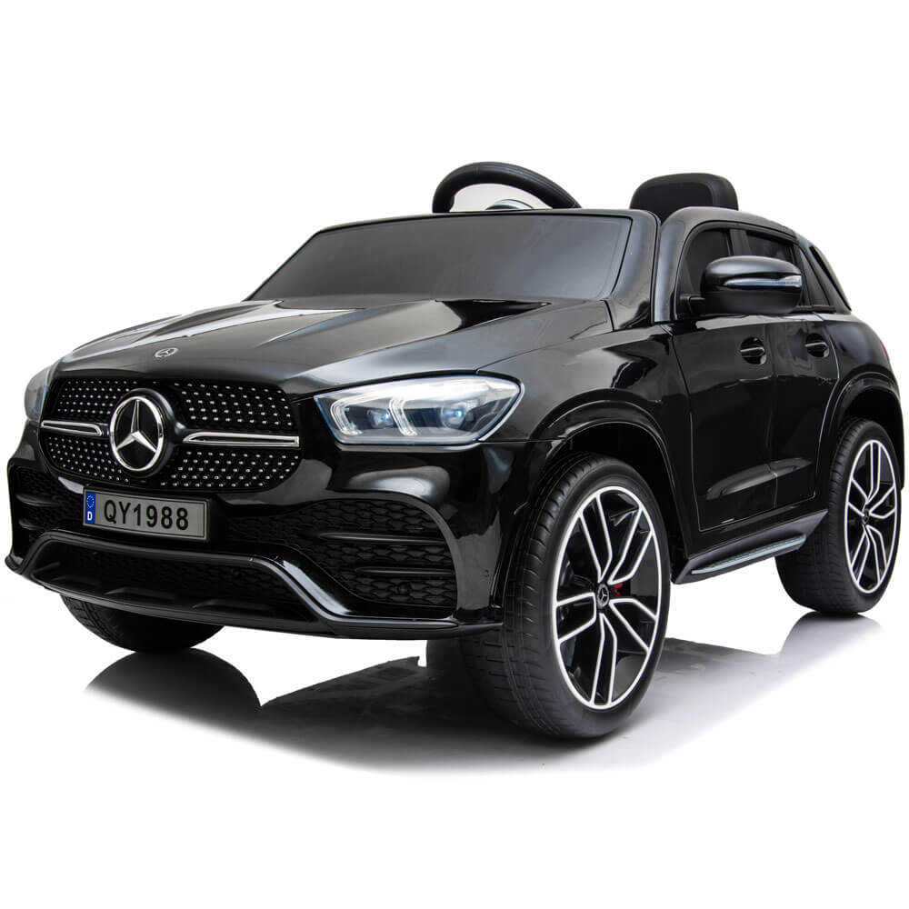 Masinuta electrica Nichiduta 70W Mercedes Benz GLE450 Black  pornire la buton , unitate audio cu display, mufa Mp3 si usb, schimbator de viteze si sitem troller