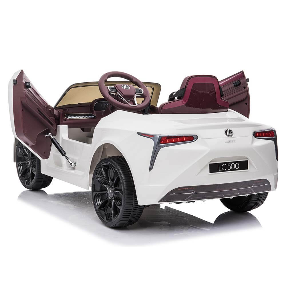 Masinuta electrica pentru copii Lexus LC500 alb - 1