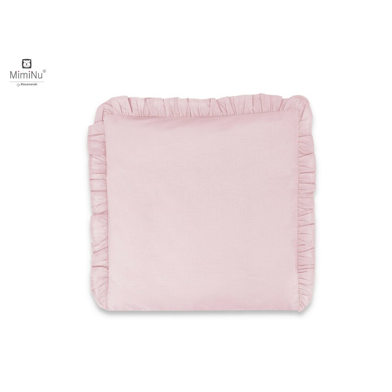 Perna clasica de dormit cu husa detasabila cu fermoar din bumbac 40×40 cm Colectia Royal powder pink MimiNu 40x40 imagine noua responsabilitatesociala.ro