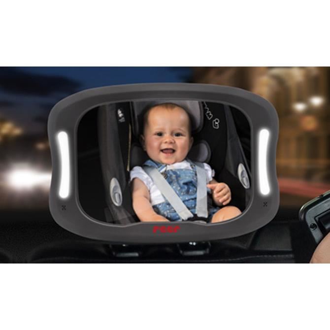 Oglinda de siguranta auto cu LED Reer BabyView pentru monitorizare bebelusi - 4