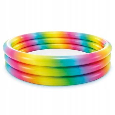 Piscina gonflabila multicolor pentru copii Intex 58439 Rainbow 330 litri 147 x 33 cm 147 imagine noua responsabilitatesociala.ro