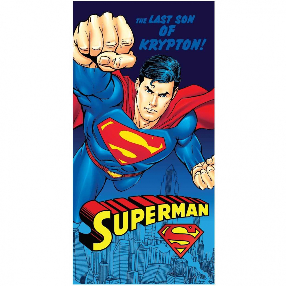 Prosop de plaja Microfibra Superman 70×140 cm Eplusm 70x140 imagine noua responsabilitatesociala.ro