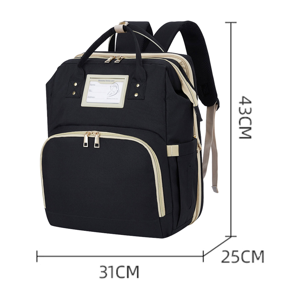 Rucsac pentru mamici Bebumi F extensibil Black - 1 | YEO