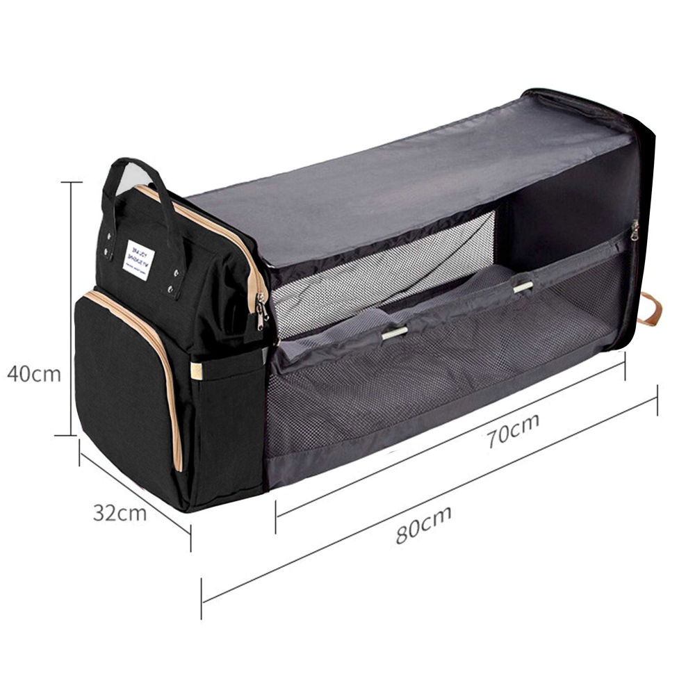 Rucsac pentru mamici Bebumi F extensibil Black - 2 | YEO