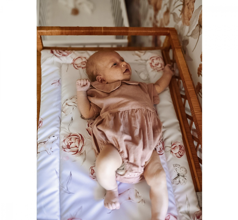 Saltea pentru masa de infasat bebe impermeabila fata dubla Boho by BabySteps - 1 | YEO