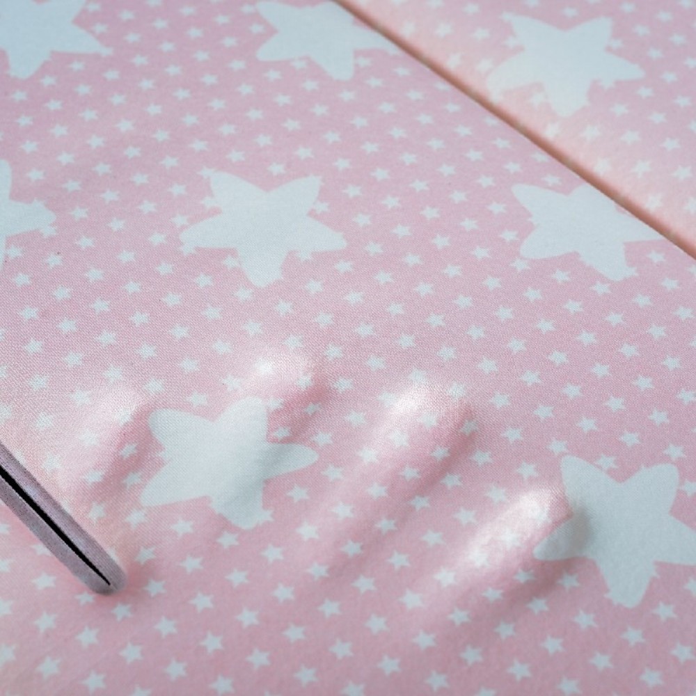Saltea universala pentru carucior Cangaroo Kona Pink,Orificii pentru centurile de siguranta,Tesatura speciala respirabila,Dimensiune 80 x 32 cm - 2