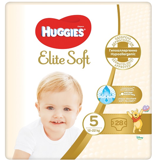 Scutece Huggies Elite Soft Jumbo Nr. 5 12-22 kg 28 bucati - 1 | YEO