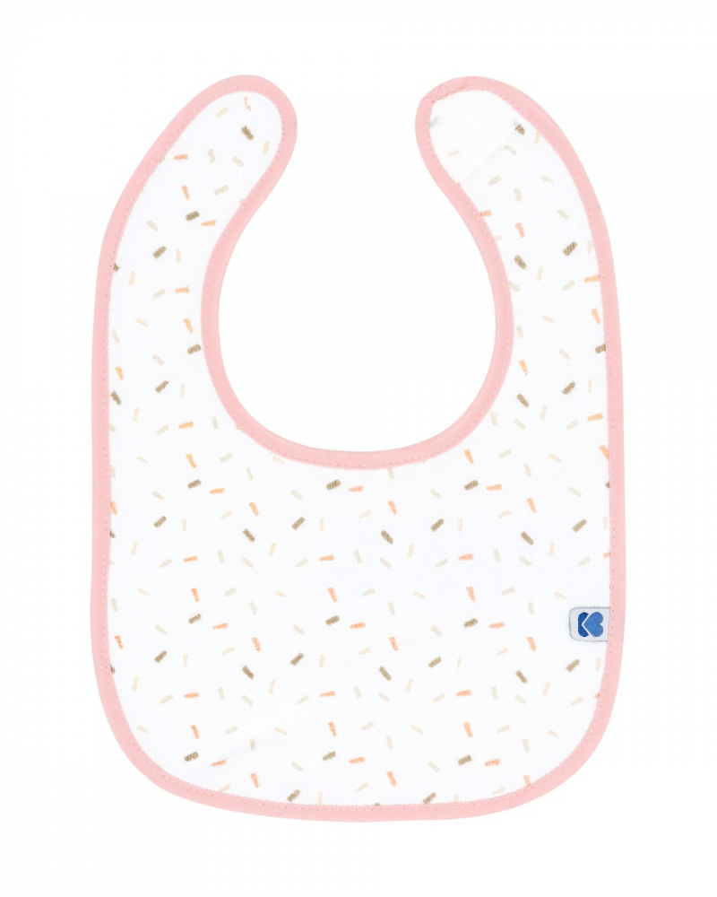 Set 3 bavete KikkaBoo Terry cu inchidere velcro Hippo Dreams Pink - 2 | YEO