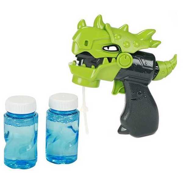 Pistol de facut baloane de sapun cu sunte si lumini Toi-Toys Dino Jurassic revival NegruVerde - 1 | YEO