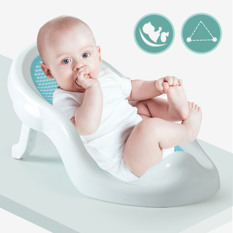 Suport de baie Little Mom pliabil Soft seat Green - 2 | YEO