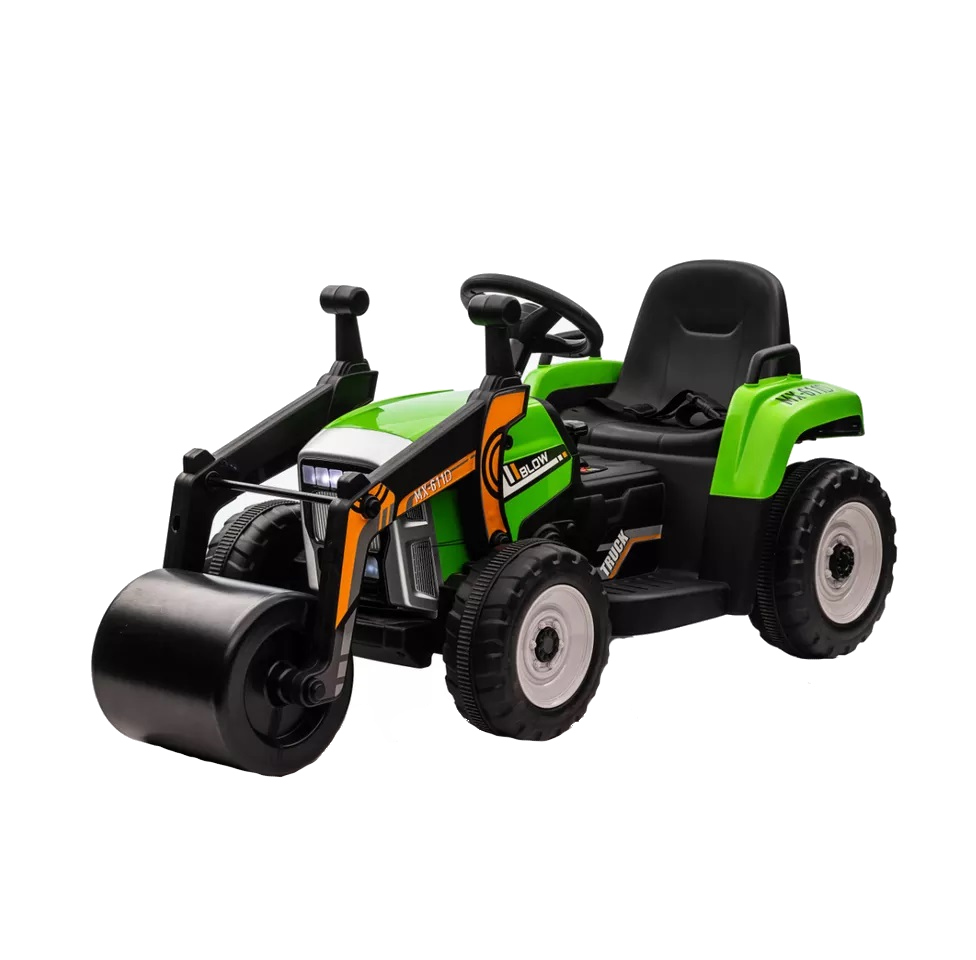 Tractor electric 12V cu telecomanda si rola nivelare Nichiduta Roller Track Green - 1
