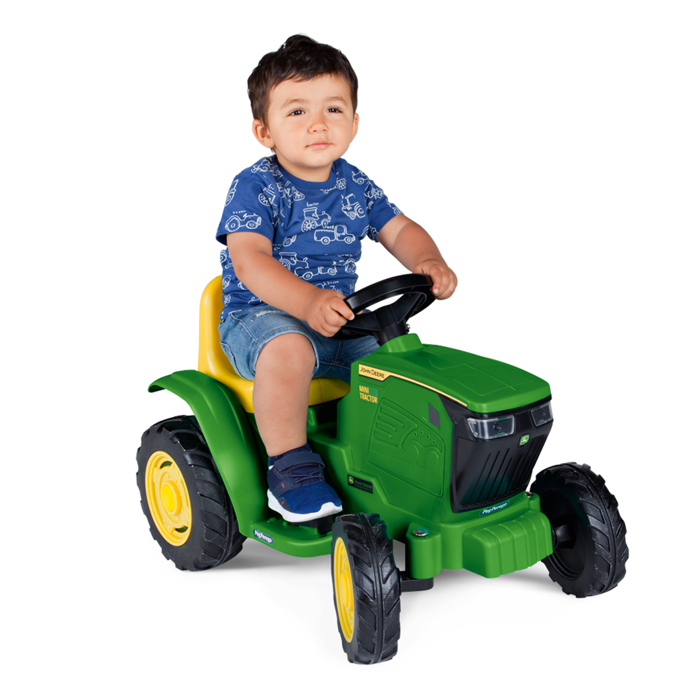Tractor electric Peg Perego Mini JD John Deere 6V VerdeGalben - 5