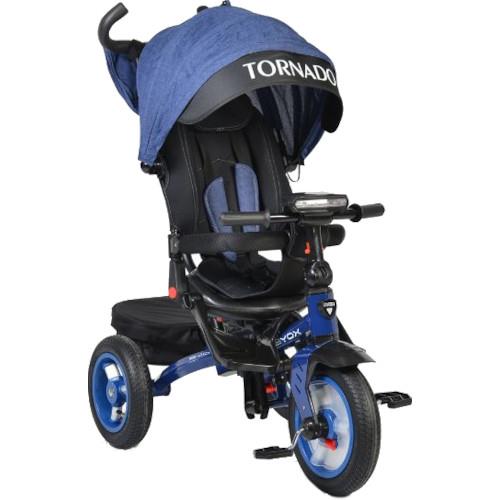 Tricicleta Byox Tornado cu sezut reversibil dark blue Triciclete Copii imagine 2022