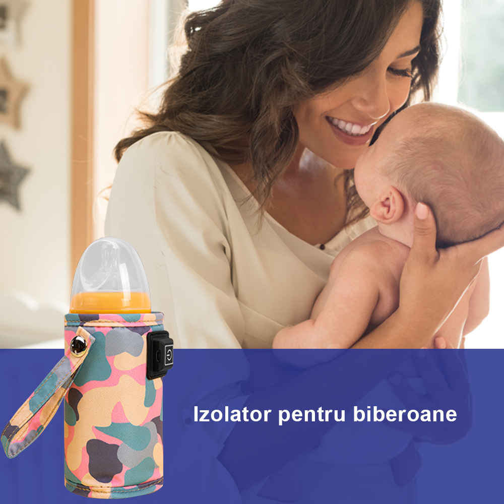 Incalzitor portabil pentru biberoane Bebumi D Roz - 3 | YEO