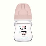Biberon Anti-colici cu gat larg 120ml PP Canpol Babies Easy Start animale exotice pink 35/220