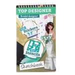 Carte de colorat Toi-Toys Top Designer cu stickere si sabloane incluse Bridal Designer