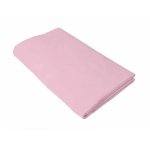 Cearceaf roz KidsDecor cu elastic din bumbac 60 x 85 cm