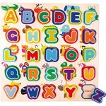Puzzle din lemn Bino Alfabet