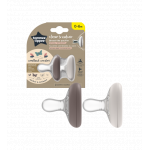 Set 2 suzete ortodontice Tommee Tippee Closer To Nature Breast Like Pacifier Maro/Gri 0-6 Luni