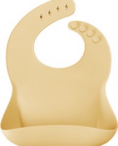 Baveta Basic Bib Minikoioi 100 premium silicone mellow yellow