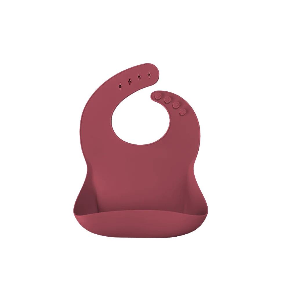 Baveta Basic Bib Minikoioi 100 premium silicone velvet rose - 3 | YEO