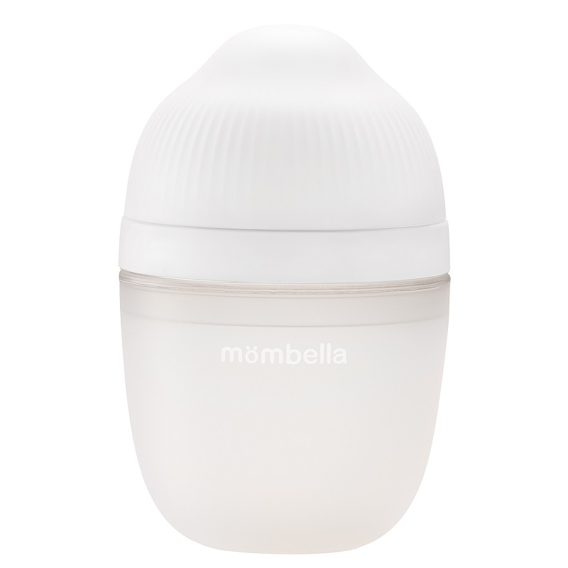 Biberon Anticolici Mombella Brest-Like 210ml Tetina M flux mediu 100 Silicon Ivory - 1 | YEO