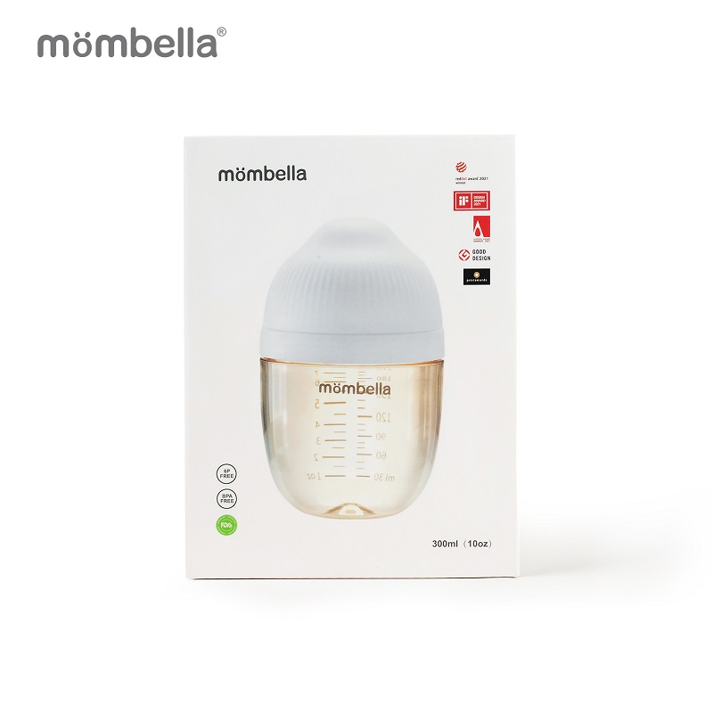 Biberon Anticolici Mombella Brest-Like 300ml Tetina 360 XL Hrana Densa PPSU Ivory - 2 | YEO