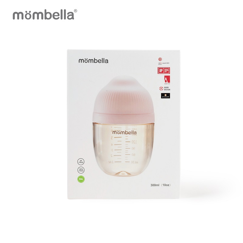 Biberon Anticolici Mombella Brest-Like 300ml Tetina 360 XL Hrana Densa PPSU Old Roze - 2 | YEO