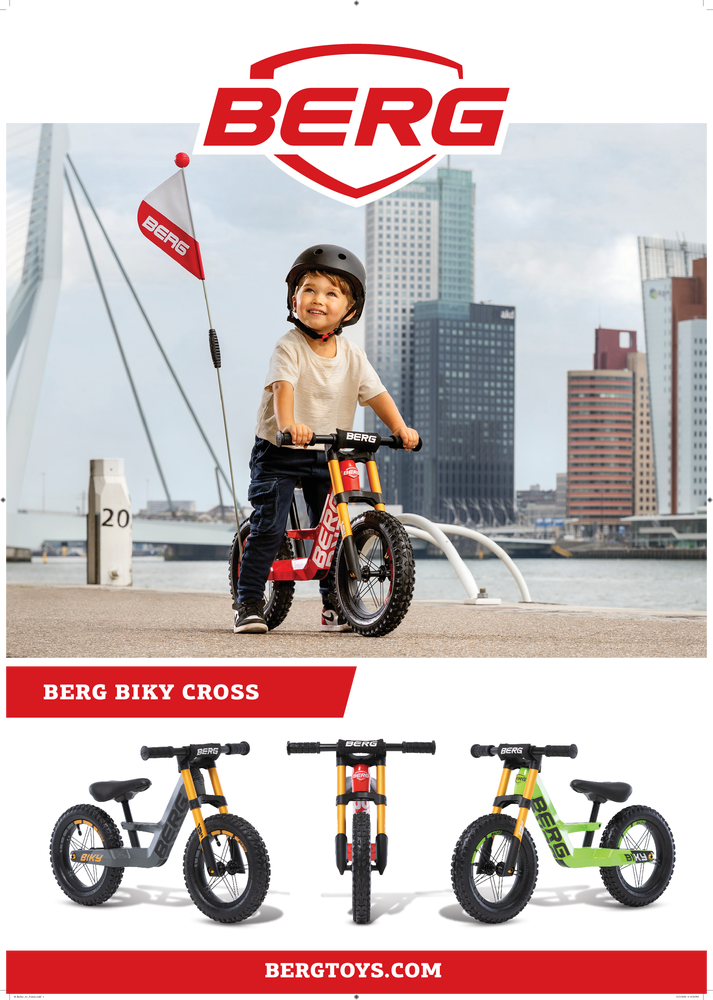 Bicicleta fara pedale Berg Biky City rosu - 3