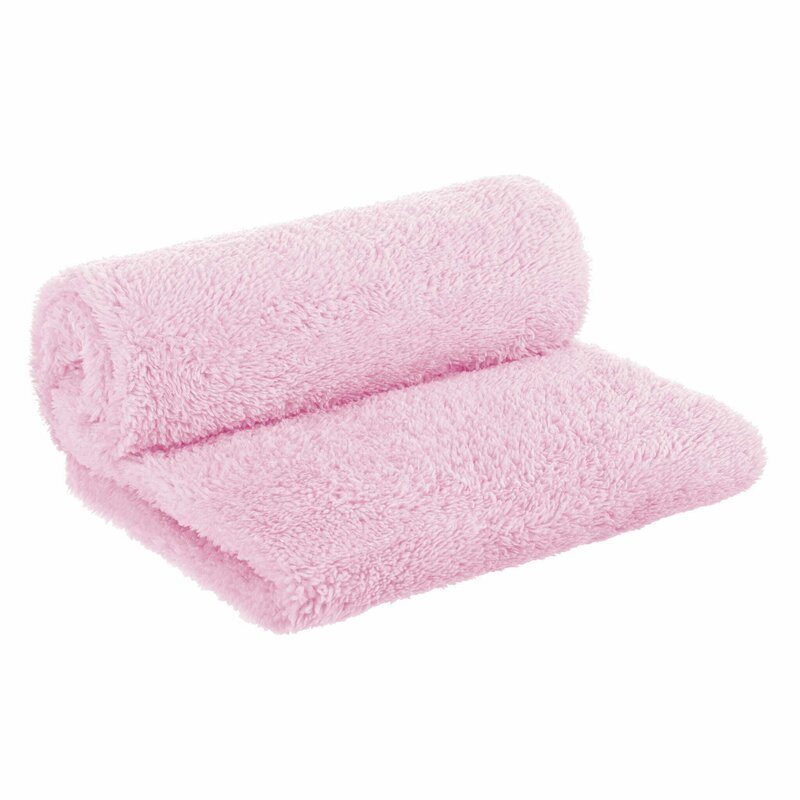 Paturica pufoasa pentru copii din fleece 80 x 100 cm Pink Bocioland - 1 | YEO