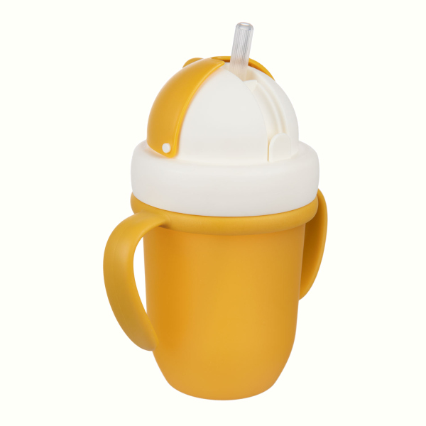 Cana cu pai din silicon Flip-Top Canpol Babies 210 ml mat 56522 yellow 210 imagine noua responsabilitatesociala.ro