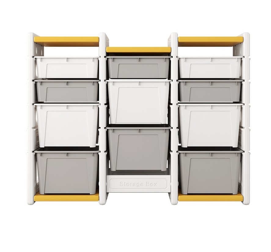 Dulap modular pentru depozitare jucarii Nichiduta 11 Storage Box Yellow Box Camera copilului