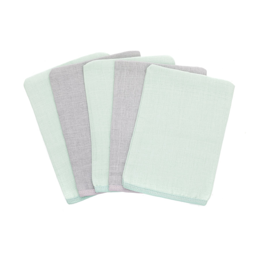 Manusi pentru baie din finet 5set Mint Grey Fillikid - 1 | YEO