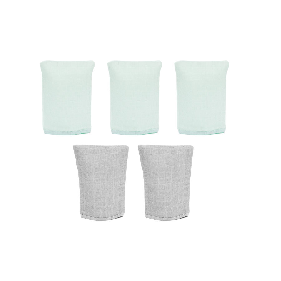 Manusi pentru baie din finet 5set Mint Grey Fillikid - 2 | YEO